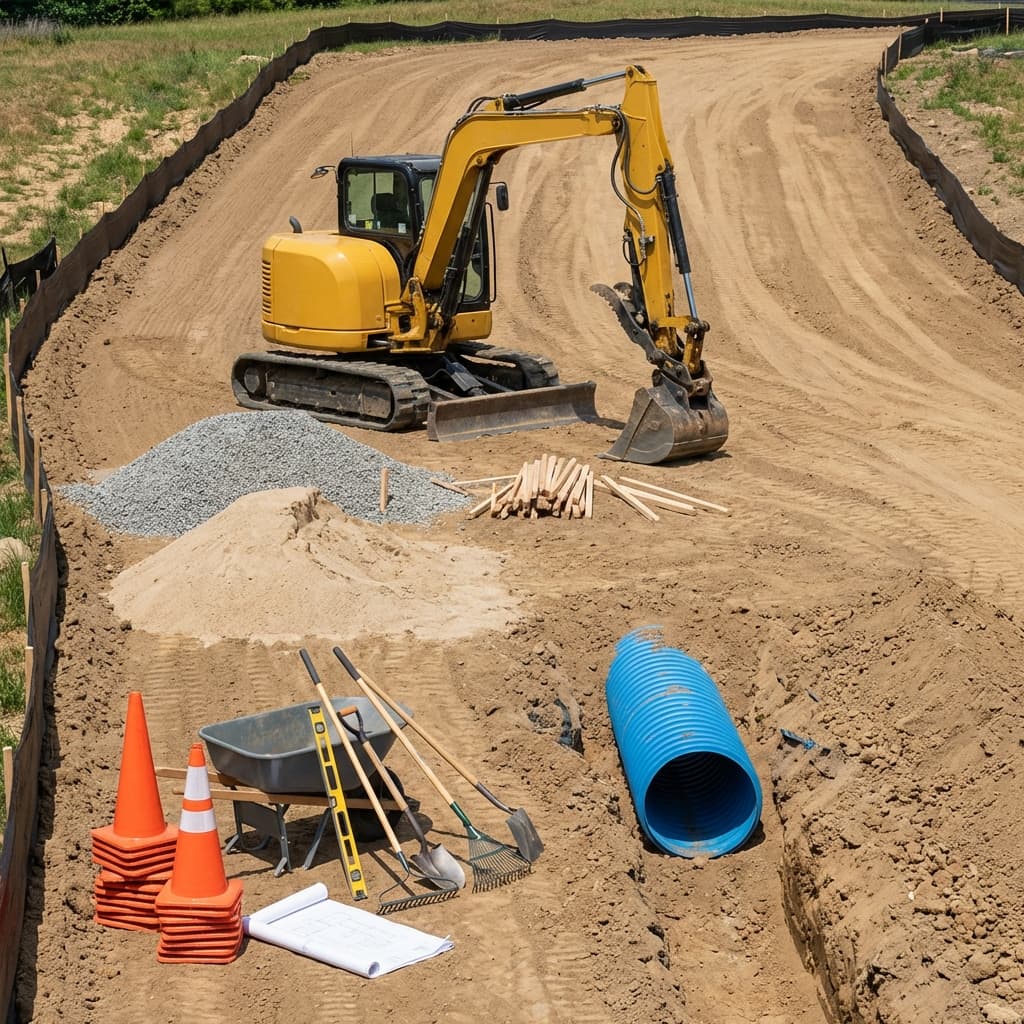 Nivellement et excavation